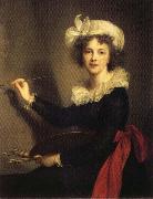 Elisabeth-Louise Vigee-Lebrun Self-Portrait oil